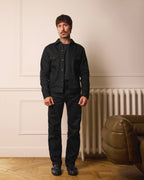 ensemble en jean selvedge noir en denim japonais
