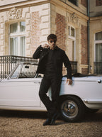 ensemble en jean selvedge noir en denim japonais 