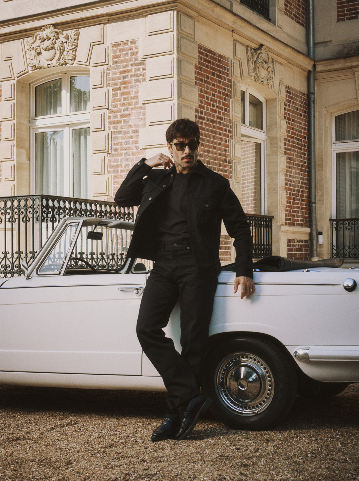 ensemble en jean selvedge noir en denim japonais 