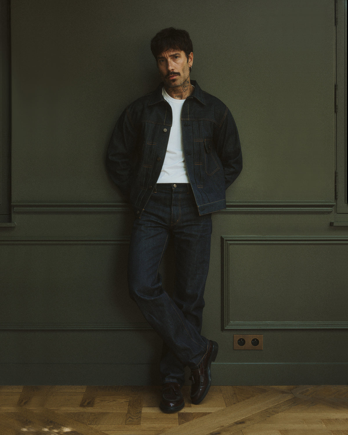 pantalon en jean selvedge indigo, denim japonais, look complet