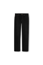 jean selvedge noir en denim japonais, de face