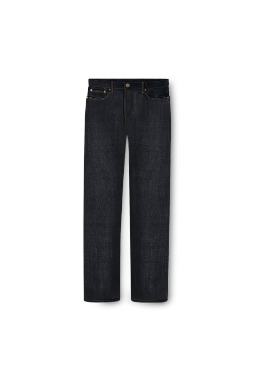 pantalon en jean selvedge indigo, denim japonais, face