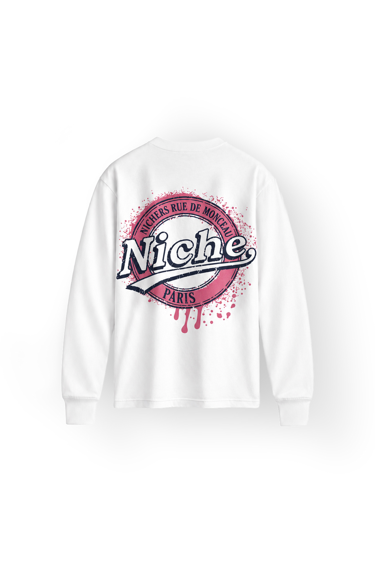 TEE-SHIRT BLANC MANCHES LONGUES - Niche.